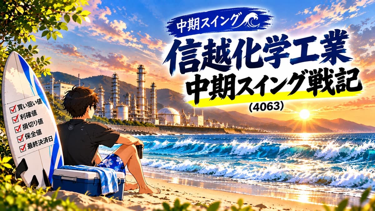 【中期スイング】信越化学工業（4063）｜売買記録・累計損益まとめ